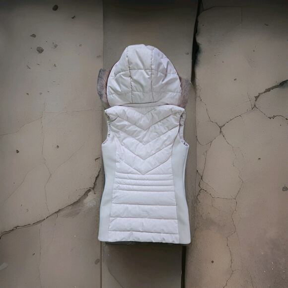 MICHAEL Michael Kors Plus Size X Cheetah Print Faux-Fur-Trim Hooded Vest in pink - Picture 7 of 8